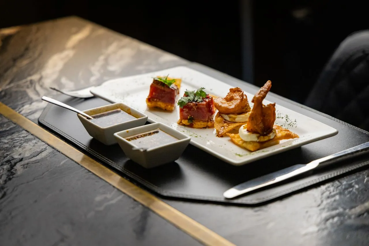 Fine dining restaurant interior